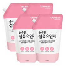 퓨레스트 순수한 섬유유연제 파우더향 리필, 1500ml, 4개
