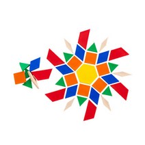 이디엑스에듀케이션 패턴 블록 250 세트, 혼합색상