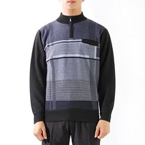 남성용 기능성 아웃도어 데일리 모던 집업 골프 니트B