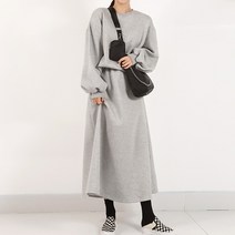 기모 일자 시보리 A라인 롱 스커트 상하 세트 8649
