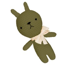 아이한코 뚱이 코튼 Big 손뜨개인형 뜨개질 DIY 패키지 + 꼬리방울 랜덤발송, 1세트, 066 올리브