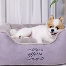 아페토 커버분리형 프리미엄 범퍼 반려동물 베드, 그레이