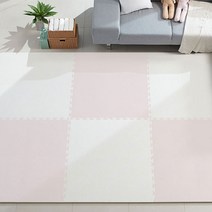 따사룸 더이쁨 EVA 퍼즐 매트 B타입 50cm x 50cm x 25mm, 벚꽃 핑크, 16p