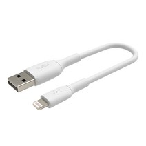 벨킨 부스트업 라이트닝 충전 케이블 CAA001bt0M, 15cm, 화이트