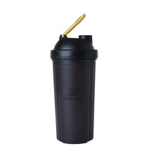 밀팜 드링크용 보충제 쉐이커통, 검정, 655ml
