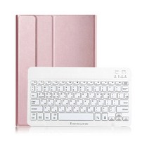 애플펜슬케이스 블루투스 키보드 태블릿PC 케이스, 로즈핑크
