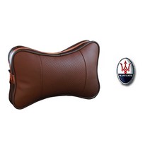 에이비씨파츠 차량용 고급가죽 목쿠션 브라운, 마세라티