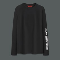 알베테 라운드넥 팔나염 베이직 긴팔 티셔츠 AA-EE