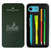 파버카스텔 필기구 기프트 그립 볼펜세트, 터키(볼펜), 랜덤발송(연필, 지우개), 1세트