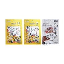 피너츠 스누피 데코 스티커 3p, B, B, C, 1세트