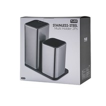 푸코 스텐레스 칼블럭 칼꽂이 멀티홀더, 블랙 + 그레이, 1개