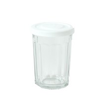 졸리마 트윙클자 밀폐유리병 화이트, 620ml, 1개
