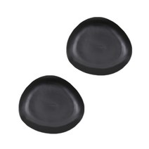 조약돌 평접시 2p 세트, 블랙