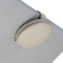 스타 안경 앤 카드 다용도 차량용 원형 홀더 화이트, 1개