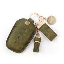 모런 가죽 키케이스 풀세트 HK124, 올리브그린, 1개