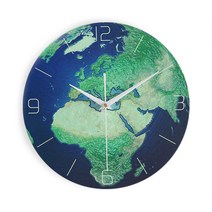 야광 지구 벽시계 YT_RC035, 혼합색상