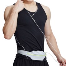 KEEP 런닝 스포츠 힙색 벨트, 실버