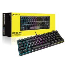 커세어 K65 RGB PBT 미니 기계식 키보드 저소음적축, 텐키리스, RGP0123, 혼합색상(저소음 적축)