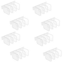 영그린 냉장고 도어 포켓 정리 칸막이 4p, 투명, 8세트