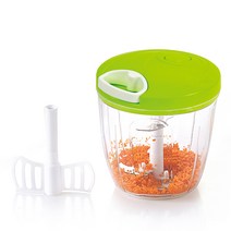 러브송 스타일 야채 다지기 대형 900ml, 화이트 + 그린