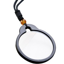 MEO 40대부터 80대 맞춤형 목걸이 돋보기 블랙 2.00D, 1개