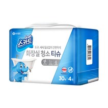 스카트 화장실 청소 티슈 30p, 4개