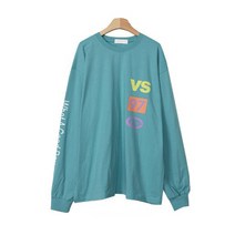 여성용 노이에 영문나염 긴팔 티셔츠 T6712K13