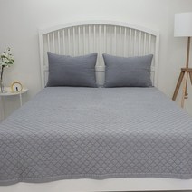 마일드 순면 피그먼트 침대패드, 그레이