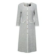 질스튜어트 라인배색 코튼혼방 트위드 원피스 JSDR1B250