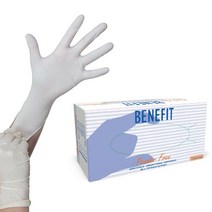 benefit 라텍스 장갑 S, 화이트 아이보리, 소(S), 1개