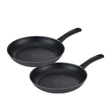 해피콜 몬드 다이아몬드 프라이팬 IH 2종 세트, 블루블랙, 프라이팬 30cm + 궁중팬 30cm