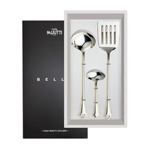 까사무띠 벨라 조리도구 3종 + 박스 세트, 골드, 국자 대 + 국자 소 + 뒤집개
