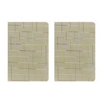 다이어리 무난한노트 필기 일기장 A5, 그린체크, 2개