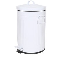 기프트캔 무소음 칼라 폐달 댐퍼기능 휴지통 12L, 화이트, 1개