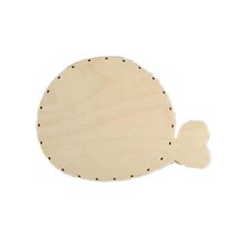 쁘띠마망 자작나무 라탄 합판 고래 4mm, 1개