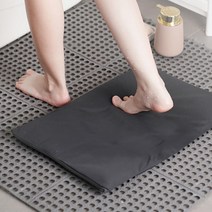 미끄럼 방지 물 흡수하는 규조토 이지 매트, 다크헤더그레이