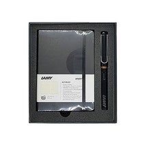 LAMY 사파리 만년필 EF촉 + 라미 소프트커버 노트 A6 기프트세트, 블랙(EF촉), 블랙(노트), 1세트