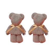 디엠코퍼레이션 알럽홈 선물용 곰모양 수건, 그레이, 2개