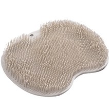 리빙웜 매직 돌기 흡착 풋 브러쉬 베이지, 1개