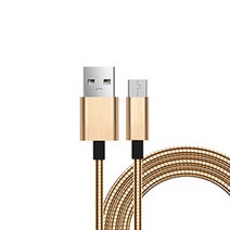 베어파우 메탈 고속 USB-5핀 충전케이블, 1.2m, 골드