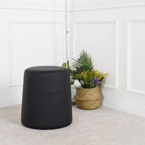 언니의의자 다정한 스툴 인테리어 의자, 블랙 + 블랙