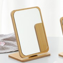 디지티 심플 우드 수직 탁상거울 21.3 x 16 cm