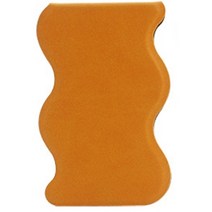 디지티 휴대용 물결 모양 테이블 거울 109 x 70 mm, 오렌지