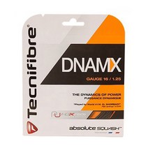 테크니화이버 디나믹스 스쿼시스트링 1.25mm, 블랙