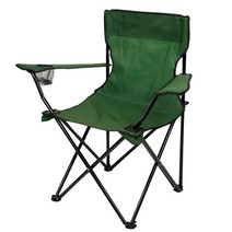 캠핑용 접이식 팔걸이의자, 그린, 1개