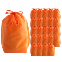부직포 복주머니 더스트백 20 x 27 cm 25p, 오렌지, 1개