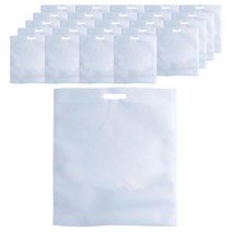 부직포 손잡이봉투 쇼핑백 35 x 45 cm 25p, 화이트, 1개