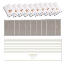 송월타월 트래픽 세면타월 랜덤발송 10p + 케이스 랜덤발송 10p + 돌잔치 띠지 10p, 첫돌 D, 1세트