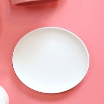 파스텔 벤자민 무광 플레이트, 화이트, 1개
