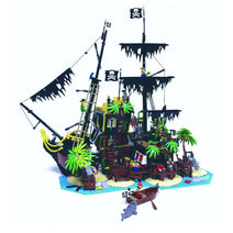 퍼플박스 레고 호환용 소프트코튼 돛 양면 4p, Barracuda Pirate Island Black